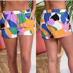 My Girls by Material girls high rise elastic band shorts size S